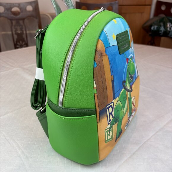 Loungefly Disney Pixar Toy Story Rex Little Arms Green Mini Backpack. New w tags - Picture 3 of 16